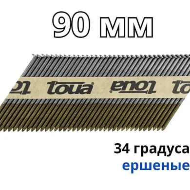 Гвозди по дереву 3,05x90 RI. Brt. - Ершеные (2000 шт)