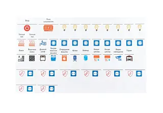 Комплект модульных наклеек средний с инд. ШК (137х240) EKF PROxima