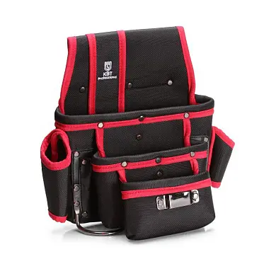 Сумка монтажника С-15 поясная с жесткими стенками, серия "ПРОФИ" (КВТ)