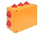 Коробка огнестойкая 150х110х70мм IP55, 3 двойных клеммника 1,5-6 мм2 EKF