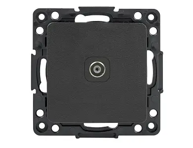 Стокгольм Механизм Розетки TV 1-местной 75Ом 5-862МГц черной EKF PROxima