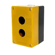 Корпус КП102 пластиковый 2 кнопки желтый EKF PROxima