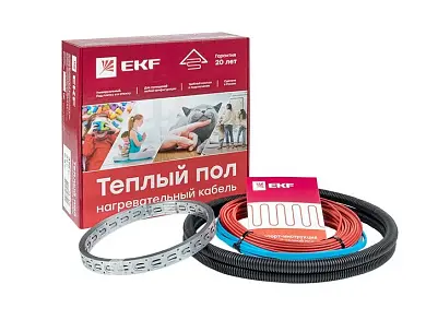 Теплый пол (нагревательный кабель) 150Вт 10 м 1.0 м2 EKF