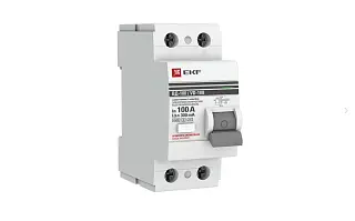 Устройство защитного отключения селективное 2P 100А/300мА (электромеханическое) EKF PROxima