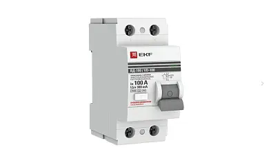 Устройство защитного отключения селективное 2P 100А/300мА (электромеханическое) EKF PROxima