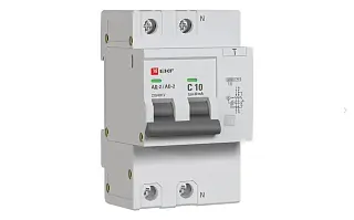 Диф. автомат 2Р 10А 30мА тип АС х-ка C эл. 6кА АД-2 EKF