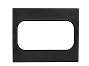 Стокгольм Рамка для розетки 2-местная черная EKF PROxima