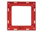 Стокгольм Рамка 1-местная белая с линией цвета красный EKF PROxima