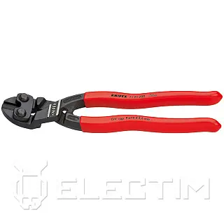 Болторез компактный CoBolt® с пружиной, L-200 мм, , чёрный, 2-комп. рукоятки, SB (KNIPEX)