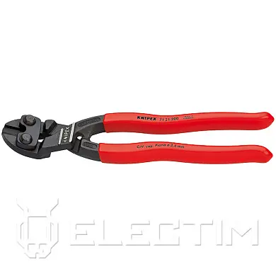 Болторез компактный CoBolt® с пружиной, L-200 мм, , чёрный, 2-комп. рукоятки, SB (KNIPEX)