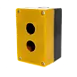 Корпус КП102 пластиковый 2 кнопки желтый EKF PROxima
