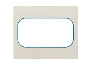 Стокгольм Рамка для розетки 2-местная белая с линией цвета синий EKF PROxima