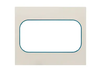 Стокгольм Рамка для розетки 2-местная белая с линией цвета синий EKF PROxima