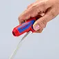 Стриппер универсальный ErgoStrip® (левша) для круглых проводов, дата-кабель CAT 5-7, витая пара UTP/STP, коаксиальный кабель D 4.8 - 7.5 мм, L-135 мм (KNIPEX)