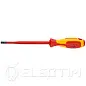Отвертка SL4.0x0.8 шлицевая Slim VDE 1000V, длина стержня 100 мм, L-202 мм (KNIPEX)