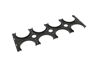 Держатель расстояния (кластер) для двуст. труб d110 мм четверной черный EKF-Plast