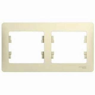 ШЭ Глосса Рамка 2-я гориз. GSL000202 (беж)