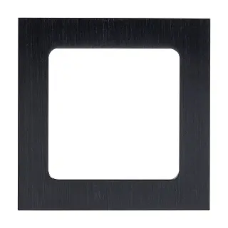 Стокгольм Рамка 1-местная металлическая черная EKF PROxima