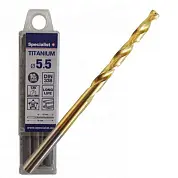 Сверло по металлу 5.5мм титан 10шт