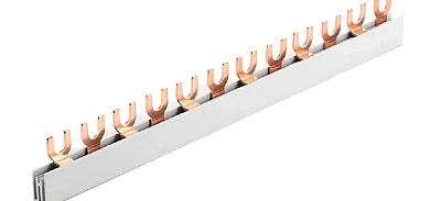Шина соединительная типа FORK F-2L-210/10, 2Px6, 10 мм2, 63А, L=210мм (NVA),Chint