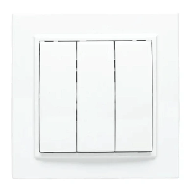 Минск Выключатель 3-кл. СП, 10А, белый EKF