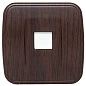 Минск Розетка RJ-45 1-местная ОП, 1А, 120В, тёмное дерево EKF