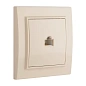 Минск Розетка RJ-45 1-мест. СП бежевый EKF