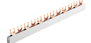 Шина соединительная типа FORK F-2L-210/10, 2Px6, 10 мм2, 63А, L=210мм (NVA),Chint