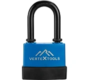 ЗАМОК НАВЕСНОЙ ВСЕПОГОДНЫЙ , 70мм , УДЛИНЕННАЯ ДУЖКА  (1/ 6/ 48),VERTEXTOOLS