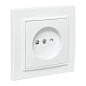 Минск Розетка 1-местная СП б/з 10 А, с защ. штор., белая EKF