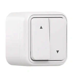 Выкл., для жалюзи бел. ОП винт. клеммы бел. Бронто EKF