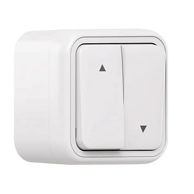 Выкл., для жалюзи бел. ОП винт. клеммы бел. Бронто EKF