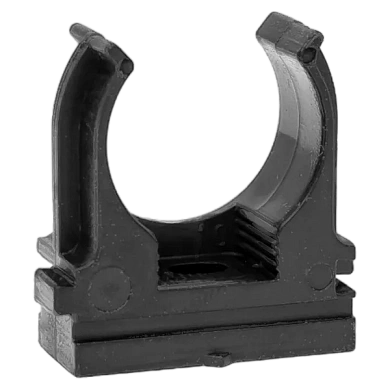 Крепеж-клипса для ручного монтажа d25 мм (100 шт) черная EKF-Plast