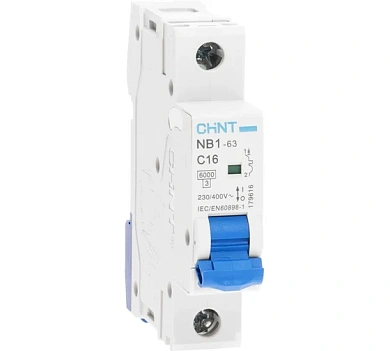 Авт. выкл. NB1-63 1P 16A 6кА х-ка C (DB) ®,Chint