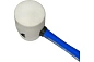 КИЯНКА РЕЗИНОВАЯ 450 г. БЕЛАЯ РЕЗИНА, ФИБЕРГЛАСОВАЯ РУКОЯТКА (1/ 6/ 36),VERTEXTOOLS