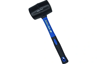 КИЯНКА РЕЗИНОВАЯ 450 г. ЧЕРНАЯ РЕЗИНА, ФИБЕРГЛАСОВАЯ РУКОЯТКА (1/ 6/ 36),VERTEXTOOLS