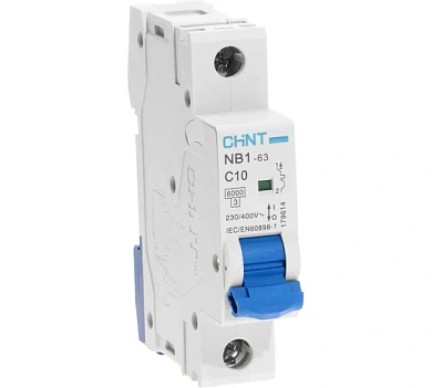 Авт. выкл. NB1-63 1P 10A 6кА х-ка C (DB) ®,Chint