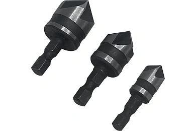 НАБОР ЗЕНКЕРОВ ПО ДЕРЕВУ 3шт. 12мм, 16мм, 19мм (1/ 25/ 100),VERTEXTOOLS