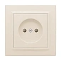 Минск Розетка 1-мест. СП б/з 10 А с защ. штор. бежевый EKF