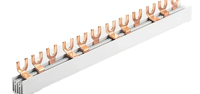 Шина соединительная типа FORK F-3L-210/10, 3Px4, 10 мм2, 63А, L=210мм (NVA),Chint