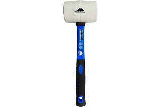 КИЯНКА РЕЗИНОВАЯ 450 г. БЕЛАЯ РЕЗИНА, ФИБЕРГЛАСОВАЯ РУКОЯТКА (1/ 6/ 36),VERTEXTOOLS
