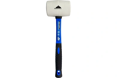 КИЯНКА РЕЗИНОВАЯ 450 г. БЕЛАЯ РЕЗИНА, ФИБЕРГЛАСОВАЯ РУКОЯТКА (1/ 6/ 36),VERTEXTOOLS