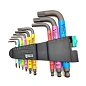 Набор ключей угл. 6-гр. 950/9 Hex-Plus Multicolour 1 SB, 9пр. WERA