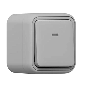 Выкл., 1кл., проходной, с подсветкой, ОП авт. клеммы сер. Бронто EKF