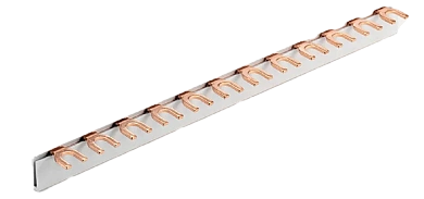 Шина соединительная типа FORK F-1L-210/10, 1Px12, 10 мм2, 63А, L=210мм (NVA),Chint