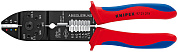 Пресс-клещи для резки и зачистки кабеля, 3 гнезда, L-230 мм, чёрные, 2-комп. рукоятки (KNIPEX)