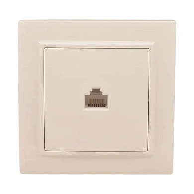 Минск Розетка RJ-45 1-мест. СП бежевый EKF