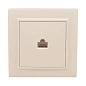Минск Розетка RJ-45 1-мест. СП бежевый EKF