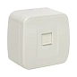 Минск Розетка Phone 1-местная ОП белая EKF