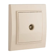 Минск Розетка TV 1-мест. СП бежевый 75Ом 5-862МГц EKF